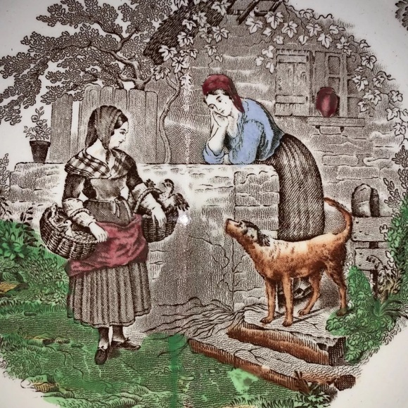 Copeland Spodes Byron Series No. 1 quartered plate Copeland England 9.5". - Picture 3 of 5